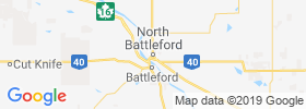 North Battleford map